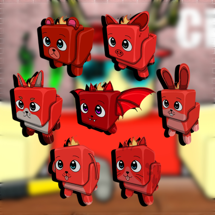 Flaming Pets set